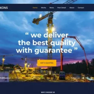Kons – Construction and Building Drupal 8 Theme