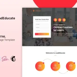 LeadEduco – Education HTML Landing Page Template