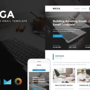 Mega – Responsive Email + StampReady Builder | Email Templates