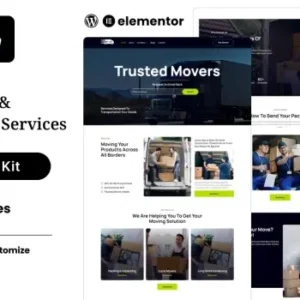 Miover – Packers & Movers Service Elementor Template Kit
