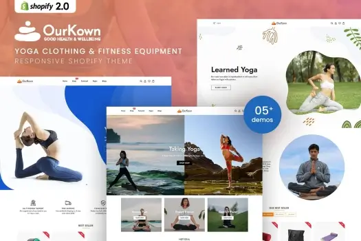 Ourkown – Yoga Clothing & Fitness Shopify Theme