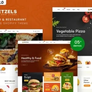 Pretzels – Fast Food & Restaurant Shopify Theme