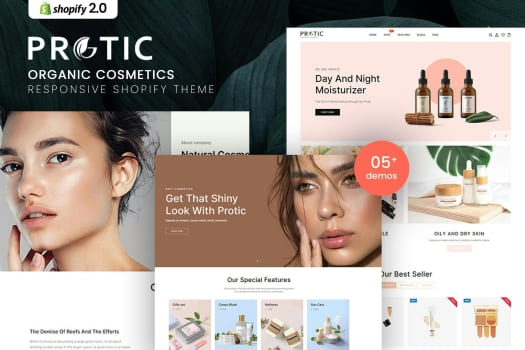 Protic – Organic Cosmetics Shopify Theme