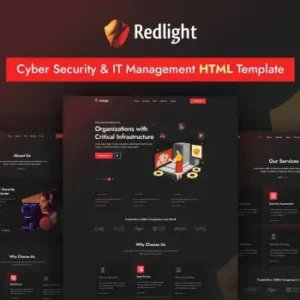 Redlight | Cyber Security & IT Management HTML Template