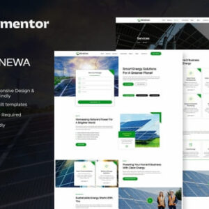 Renewa – Solar & Green Renewable Energy Elementor Template Kit