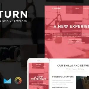 Saturn – Responsive Email + StampReady Builder | Email Templates