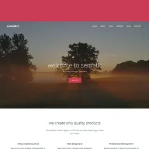 Sematic – One Page Joomla Template
