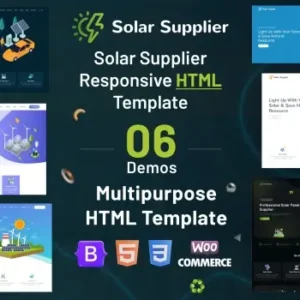 Solar Supplier – Responsive HTML Template | Landing Page Templates