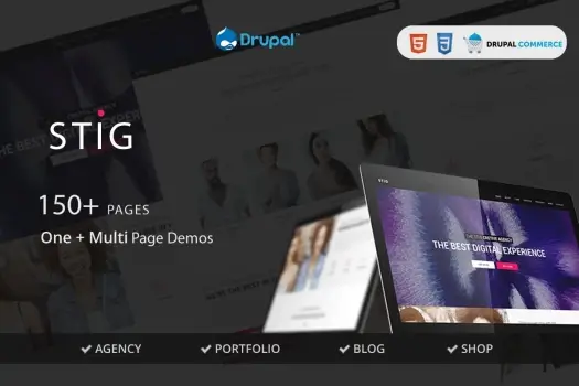 Stig – Multipurpose One/Multi Page Commerce Theme | Drupal Theme