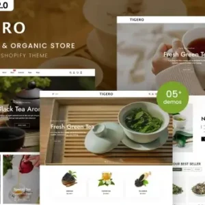 Tigero – Tea Shop & Organic Store Shopify Theme