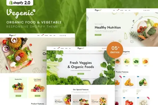 Vegenic – Organic Food Shopify 2.0 Theme