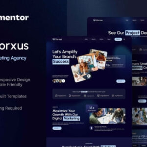 Vorxus – Digital Marketing Agency Elementor Template Kit