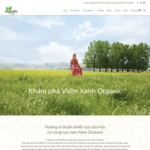 Web trại bò sữa Organic