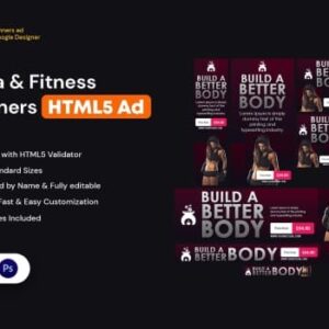 Yoga & Fitness Banners HTML5 | HTML Template