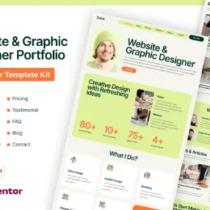 Zorox – Personal CV Elementor Pro Template Kit