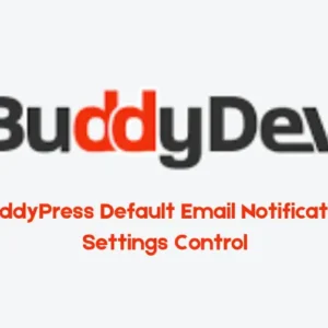 BuddyPress Default Email Notification Settings Control