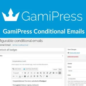 GamiPress Conditional Emails – WordPress Plugin