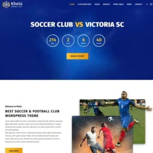 Khelo – Soccer & Sports WordPress Theme