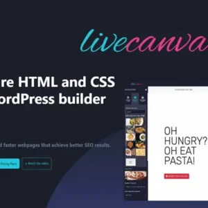 LiveCanvas – Pure HTML and CSS WordPress builder