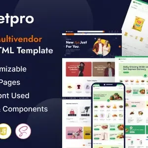 MarketPro – eCommerce Multivendor HTML Template