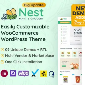Nest Theme – Grocery Store WooCommerce WordPress Theme