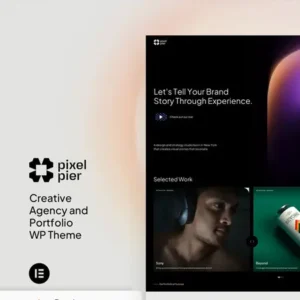 Pixelpiernyc Theme – Portfolio Creative Agency Freelancer WordPress