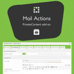 Private Content Mail Actions Addon