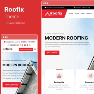 Roofix Theme – Roofing Services WordPress Theme