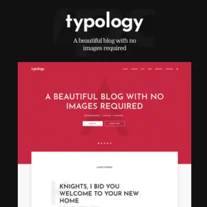 Typology Theme – Minimalist Blog & Text Based Theme for WordPress