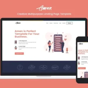 Aman — Multipurpose Landing Page Template