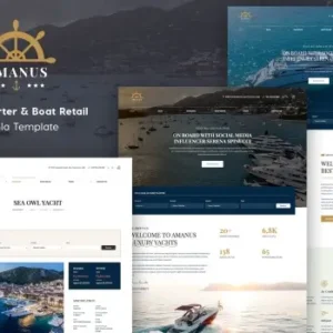Amanus | Yacht Charter Joomla Template
