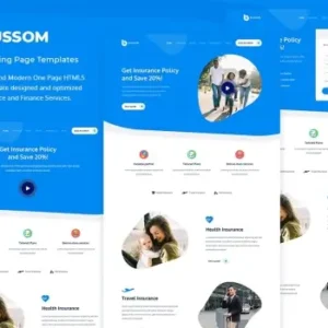 Blussom Insurance Service Landing Page Template