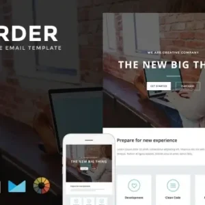 Border – Responsive Email + StampReady Builder | Email Templates