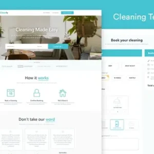 Cleaning Landing Page Template — Cleanly