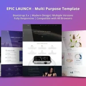 Epic Launch High-Converting Landing Page Template