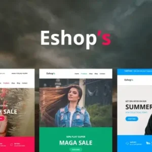 Eshop’s Mail – 8 Unique Responsive Email set | Email Templates