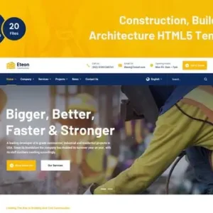 Eteon – Construction and Building HTML5 Template