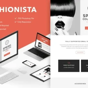 Fashionista – Responsive + Themebuilder Access | Email Templates