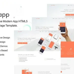 FlatApp – App Landing Page Template