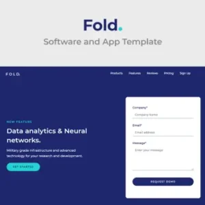 Fold – Multipurpose Software and App Template | Landing Page Templates