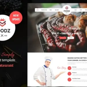 Foodz – Restaurant, Spa & Salon Joomla 4 Template