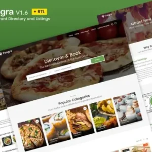 Foogra – Restaurants Directory & Listings Template | HTML Template
