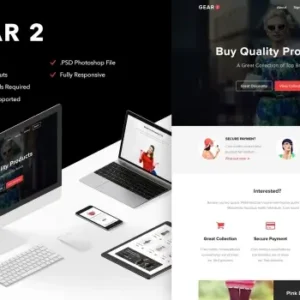 Gear 2 – Responsive Email + Themebuilder Access | Email Templates
