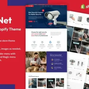 Gnet – CCTV, Home Automation Store Shopify Theme