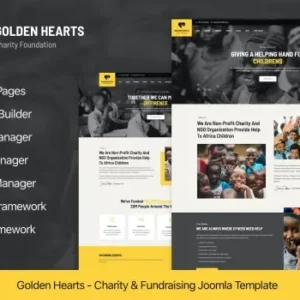 Golden Hearts – Charity & NGO Joomla 4 Template