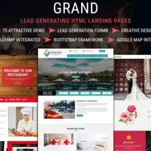 Grand – Lead Generating HTML Landing Pages | Landing Page Templates