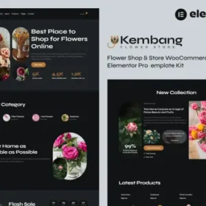 Kembang – Flower Shop & Store WooCommerce Elementor Pro Template Kit
