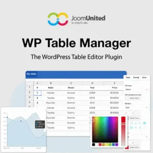 WP Table Manager WordPress Table Editor Plugin