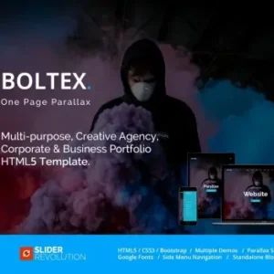 Boltex – One Page Parallax | HTML Templates