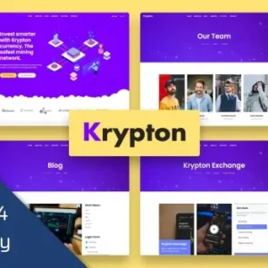 Krypton – Bitcoin Currency Joomla 4 Template